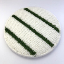 Bonnet Pad 17 inch wit/groen