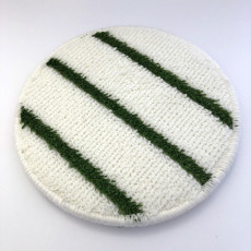 Bonnet Pad 13 inch wit/groen